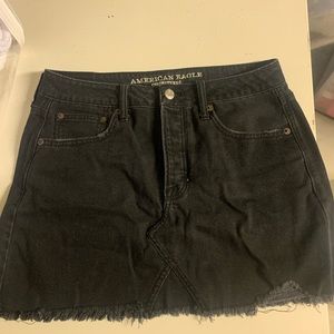 American Eagle Black Jean Skirt